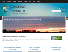 Tablet Screenshot of coachingtoconnect.com